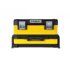 1-95-829 Ящик для инструмента Stanley профессиональный двухсекционный металлопластмассовый желтый 20", 54,5 x 28 x 33,5 см