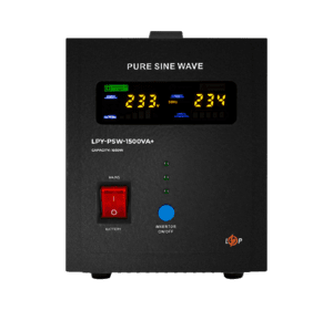 ДБЖ LogicPower LPY-PSW-1500VA+ (1050Вт) 10A/20A з правильною синусоїдою 24V