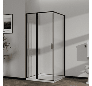 Скляна душова кабіна AVKO Glass  RDR13B, 90х90х190 Black