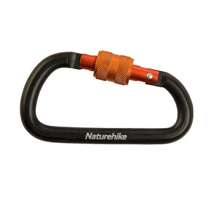 Карабін Naturehike D-type NH15A005-H, 6 см, чорний