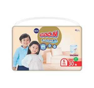Трусики-підгузки GOO.N Premium Soft для дітей 15-25 кг (розмір 6 (XXL), унісекс, 30 шт.)