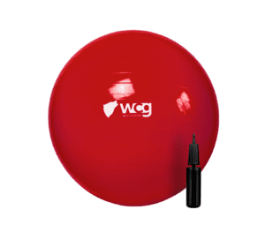 М'яч для фітнесу (фітбол) WCG 75 Anti-Burst 300кг Червоний + насос