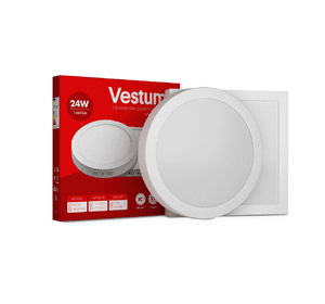 Квадратний світлодіодний накладний світильник Vestum 24W 4000K 220V 1-VS-5405