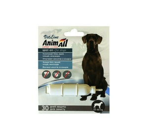 Капли AnimAll VetLine Spot-On от блох и клещей для собак весом 40-60 кг