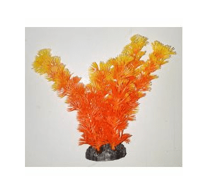 Пластиковое растение для аквариума 3115  orange