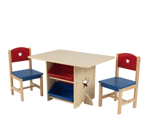 Дитячий стіл з ящиками та двома стільцями Star Table & Chair Set KidKraft 26912