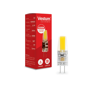 Світлодіодна лампа Vestum G4 3,5W 4500K 12V