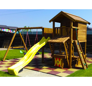 Дитячий майданчик Spielplatz Вітольд із гойдалкою-гніздом, лазом і прилавком