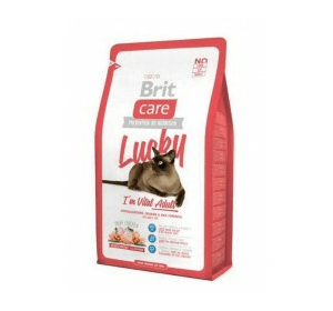 Brit Care Lucky Vital Adult для взрослых кошек  гипоаллергенный корм с курицей и рисом Вес :   400 г  2 кг  7 кг