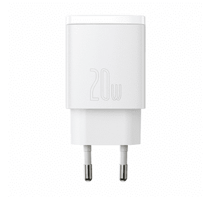 Зарядний пристрій Baseus Compact Quick Charger USB+Type-C 20W Білий (CCXJ-B02)