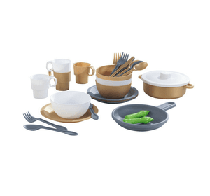 Ігровий набір посуду Modern Metallics (27 предметів) KidKraft 63532