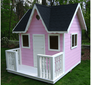 Будиночок для дітей із дерева PINK — 001