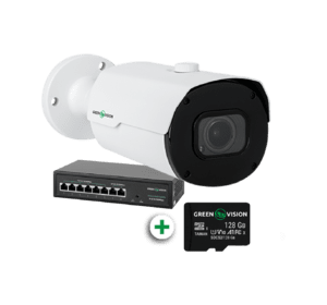 Комплект відеоспостереження з функцією розпізнавання автомобільних номерів на 1 IP камеру GV-802