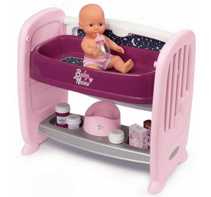 Іграшкове ліжечко 2в1 з пелінатором і лялькою Baby Nurse Smoby 220353