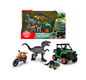 Ігровий набір Пошук динозаврів, баггі та мотоцикл, 2 динозаври, 1 фігурка, 3+