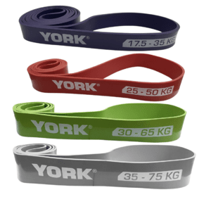 Набір гумок для фітнесу York Fitness 4 шт (17,5 - 65 кг)