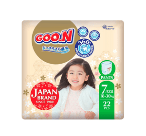 Трусики-підгузки GOO.N Premium Soft для дітей 18-30 кг (розмір 7(3XL), унісекс, 22 шт)
