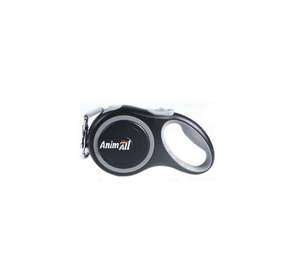 Поводок-рулетка AnimAll для собак весом до 25 кг, 5 м, серый