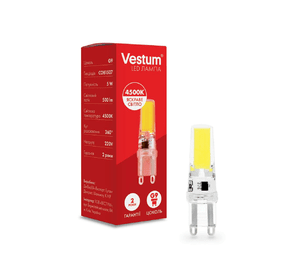 Світлодіодна лампа Vestum G9 5W 3000K 220V