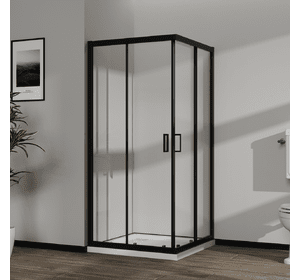 Скляна душова кабіна AVKO Glass  RDR09, 8мм 190х90х90 Black