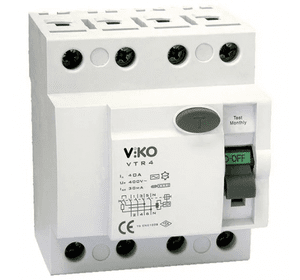 Пристрій захисного відключення ПЗВ VIKO 4Р (чотирьохполюсний) 32А 30мА 230V