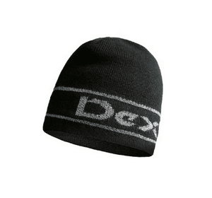 Шапка водонепроникна Dexshell Beanie Reflective Logo чорна з лого L/XL 58-60 см