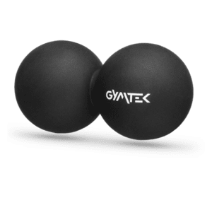 Масажний м'яч Gymtek 63 мм подвійний чорний