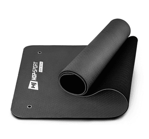 Фітнес-килимок з отворами TPE 0,8 см HS-T008GM black *