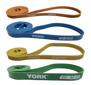 Набір резинок для фітнесу York Fitness (5-15 кг, 10-20 кг, 15-25 кг і 20-40 кг)
