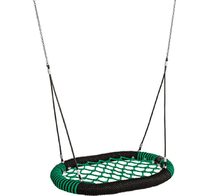 Гойдалка Гніздо Oval Pro 120 см * 87 см (4 кольори) Чорно-зелений