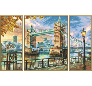 Художній творчий набір-триптих Тауерський міст в Лондоні, 50х80 см, 12+