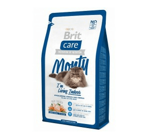 Brit Care Monty Indoor для кошек живущих в помещении  гипоаллергенный корм с курицей и рисом Вес :   400 г  2 кг  7 кг
