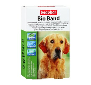 Beaphar Bio band ошейник для собак и щенков  антипаразитарный ошейник с натуральными маслами для собак и щенков Артикул:  10665  Длина :   65 см