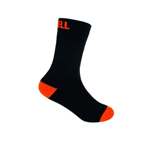 Шкарпетки водонепроникні дитячі Dexshell Ultra Thin Children Sock, р-р L, чорний/помаранчевий