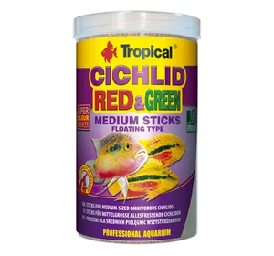 Корм Tropical Cichlid Red & Green Medium Sticks  1 л