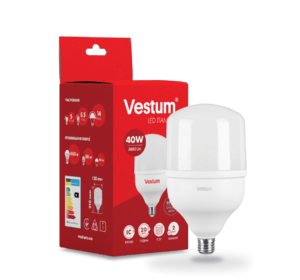 Світлодіодна високопотужна лампа Vestum T120 40W 6500K 220V E27 1-VS-1603