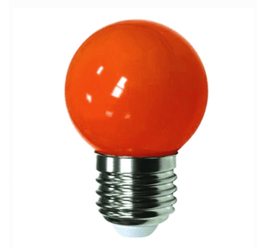 Лампа Lemanso LED G45 E27 1,2W червона куля / LM705