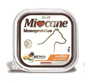Morando (Морандо) Miogatto Monoproteico - Влажный корм для взрослых собак с курицей, 300 грам