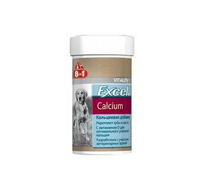 Витамины 8 in 1 Excel Сalcium с кальцием для собак, 155 таблеток