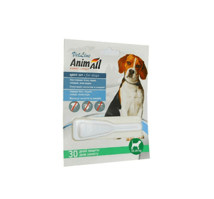 Капли AnimAll VetLine Spot-On от блох и клещей для собак весом 10-20 кг