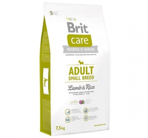 Brit Care Adult Small Breed Lamb & Rice для собак мелких и карликовых пород с ягненком и рисом. 7,5 КГ