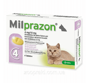 Мілпразон 4/10  кошеня до 2 кг KRKA
