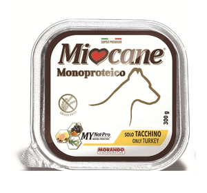 Morando (Морандо) Miogatto Monoproteico - Влажный корм для взрослых собак с индейкой, 300 грам