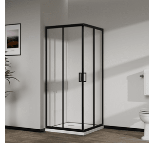 Скляна душова кабіна AVKO Glass  RDR06, 190х90х90 Black