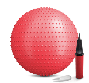 Фітбол масажний Hop-Sport 65 cм HS-R065GB red + насос