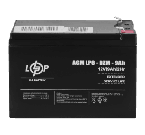 Тяговий свинцево-кислотний акумулятор LP 6-DZM-9 Ah