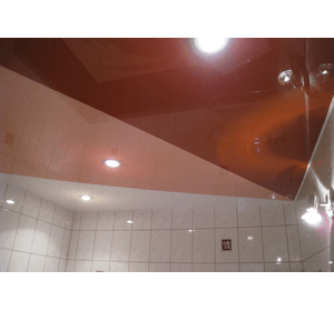 Натяжні стелі у ванній кімнаті