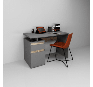 Комп'ютерний стіл Kubik Антрацит / Дуб Клондайк