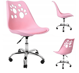Крісло офісне, комп&apos;ютерне рожеве комплект 4шт Bonro B-881