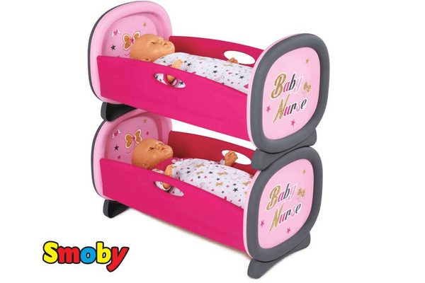 Подвійна колиска ліжечко для ляльки Baby Nurse Gold Edition Smoby 220314 - NaVolyni.com